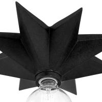 One Light Wall Sconce by Crystorama - Astro Collection, Black Finish - 9230-BK