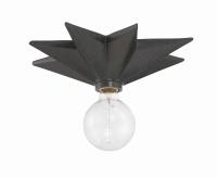 One Light Wall Sconce by Crystorama - Astro Collection, Black Finish - 9230-BK