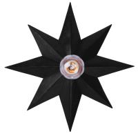 One Light Wall Sconce by Crystorama - Astro Collection, Black Finish - 9230-BK