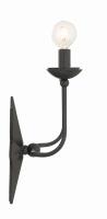 Two Light Wall Sconce by Crystorama - Astro Collection, Black Finish - 9232-BK
