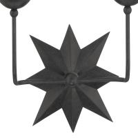 Two Light Wall Sconce by Crystorama - Astro Collection, Black Finish - 9232-BK
