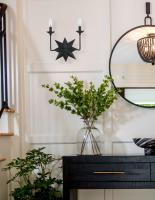 Two Light Wall Sconce by Crystorama - Astro Collection, Black Finish - 9232-BK