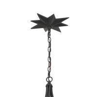 Four Light Chandelier by Crystorama - Astro Collection, Black Finish - 9236-BK
