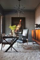 Four Light Chandelier by Crystorama - Astro Collection, Black Finish - 9236-BK