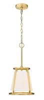 One Light Pendant by Z-Lite - Lenyx Pendant Collection, Rubbed Brass Finish - 1935MP-RB
