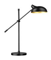 One Light Table Lamp by Z-Lite - Bellamy Collection, Matte Black Finish - 1942TL-MB