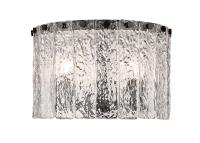 Three Light Flush Mount by Z-Lite - Glacier Collection, Matte Black Finish - 1943F12-MB