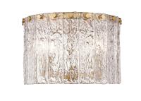 Three Light Flush Mount by Z-Lite - Glacier Collection, Modern Gold Finish - 1943F12-MGLD