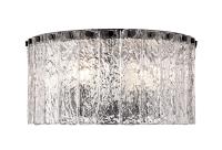Five Light Flush Mount by Z-Lite - Glacier Collection, Matte Black Finish - 1943F16-MB