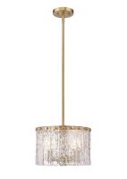 Three Light Pendant by Z-Lite - Glacier Collection, Modern Gold Finish - 1943P12-MGLD