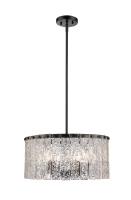 Five Light Pendant by Z-Lite - Glacier Collection, Matte Black Finish - 1943P18-MB