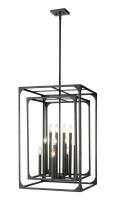 12 Light Chandelier by Z-Lite - Easton Collection, Matte Black Finish - 3038-12MB