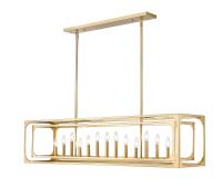 13 Light Linear Chandelier by Z-Lite - Easton Collection, Rubbed Brass Finish - 3038-13L-RB