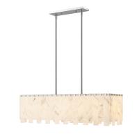 Five Light Linear Chandelier by Z-Lite - Viviana Collection, Polished Nickel Finish - 345-40L-PN