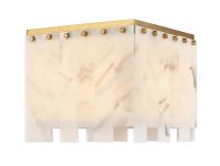 Four Light Flush Mount by Z-Lite - Viviana Collection, Rubbed Brass Finish - 345F13-RB