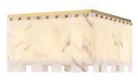 Nine Light Flush Mount by Z-Lite - Viviana Collection, Rubbed Brass Finish - 345F20-RB