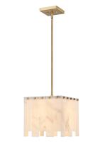 One Light Pendant by Z-Lite - Viviana Collection, Rubbed Brass Finish - 345P12-RB
