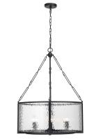 Six Light Chandelier by Z-Lite - Barrington Collection, Matte Black Finish - 346P26-MB