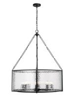 Eight Light Chandelier by Z-Lite - Barrington Collection, Matte Black Finish - 346P32-MB