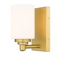 One Light Wall Sconce by Z-Lite - Soledad Collection, Brushed Gold Finish - 485-1S-BG