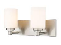 Two Light Vanity by Z-Lite - Soledad Collection, Brushed Nickel Finish - 485-2V-BN