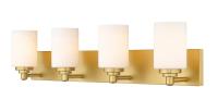 Four Light Vanity by Z-Lite - Soledad Collection, Brushed Gold Finish - 485-4V-BG