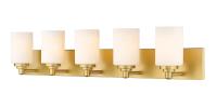 Five Light Vanity by Z-Lite - Soledad Collection, Brushed Gold Finish - 485-5V-BG