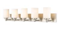 Five Light Vanity by Z-Lite - Soledad Collection, Brushed Nickel Finish - 485-5V-BN
