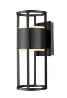 LED Outdoor Wall Mount by Z-Lite - Luca Collection, Black Finish - 517M-BK-LED