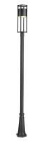 LED Outdoor Post Moun Fixture by Z-Lite - Luca Collection, Black Finish - 517PHB-519P-BK-LED