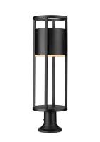 LED Outdoor Pier Mounted Fixture by Z-Lite - Luca Collection, Black Finish - 517PHB-553PM-BK-LED
