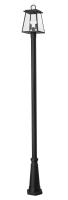 Two Light Outdoor Post Mounted Fixture by Z-Lite - Broughton Collection, Black Finish - 521PHMR-519P-BK