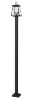 Two Light Outdoor Post Mounted Fixture by Z-Lite - Broughton Collection, Black Finish - 521PHMS-536P-BK