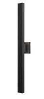 LED Outdoor Wall Mount by Z-Lite - Edge Collection, Black Finish - 576M-2-BK-LED