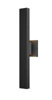 LED Outdoor Wall Mount by Z-Lite - Edge Collection, Black Finish - 576S-2-BK-LED