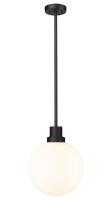 One Light Outdoor Pendant by Z-Lite - Laurent Collection, Black Finish - 597P12-BK