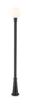 One Light Outdoor Post Mounted Fixture by Z-Lite - Laurent Collection, Black Finish - 597PHB-519P-BK
