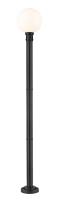 One Light Outdoor Post Mounted Fixture by Z-Lite - Laurent Collection, Black Finish - 597PHB-567P-BK