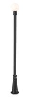 One Light Outdoor Post Mounted Fixture by Z-Lite - Laurent Collection, Black Finish - 597PHM-519P-BK