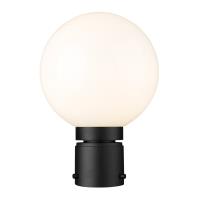 One Light Outdoor Post Mount Fixture by Z-Lite - Laurent Collection, Black Finish - 597PHM-BK