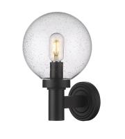 One Light Outdoor Wall Light by Z-Lite - Laurent Collection, Black Finish - 599M-BK