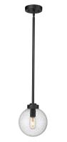 One Light Outdoor Pendant by Z-Lite - Laurent Collection, Black Finish - 599P8-BK