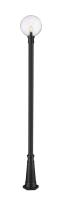 One Light Outdoor Post Mounted Fixture by Z-Lite - Laurent Collection, Black Finish - 599PHB-519P-BK