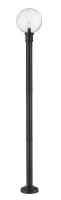 One Light Outdoor Post Mounted Fixture by Z-Lite - Laurent Collection, Black Finish - 599PHB-567P-BK