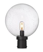One Light Outdoor Post Mount Fixture by Z-Lite - Laurent Collection, Black Finish - 599PHB-BK
