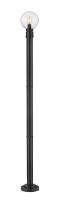 One Light Outdoor Post Mounted Fixture by Z-Lite - Laurent Collection, Black Finish - 599PHM-567P-BK