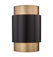Two Light Wall Sconce by Z-Lite - Harlech Collection, Bronze + Rubbed Brass Finish - 739S-BRZ-RB