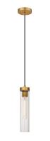 One Light Pendant by Z-Lite - Beau Collection, Rubbed Brass Finish - 740P-RB