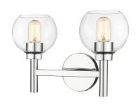 Two Light Vanity by Z-Lite - Sutton Collection, Chrome Finish - 7502-2V-CH