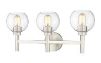 Three Light Vanity by Z-Lite - Sutton Collection, Brushed Nickel Finish - 7502-3V-BN